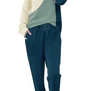 ETCYY Women's Two-Piece Lounge Sets: Comfortable Athletic Tracksuits